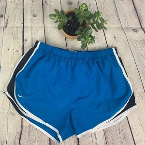 Blue Nike shorts